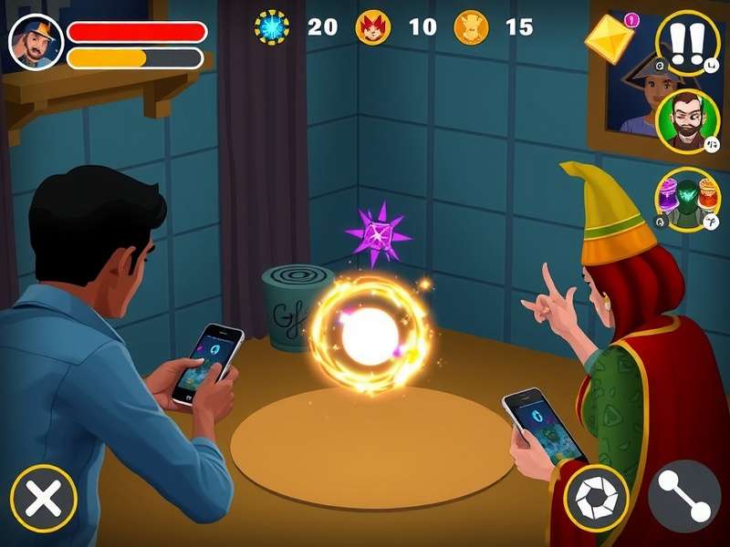 Ginger Flash Wizard spellcasting interface and magical symbols